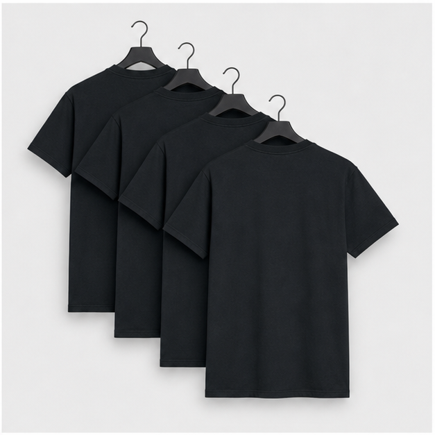 Men's Short Sleeve T-Shirt Pack, Big & Tall, Crewneck Cotton T-Shirts for Men, Value Packs - back view