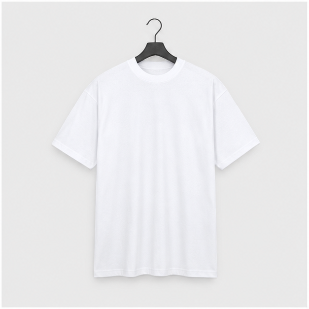 Men's Heavyweight T Shirts – Cotton Short Sleeve Crew Neck Plain Tee Top Tshirts Regular-Big Tall Size S-10X - front view